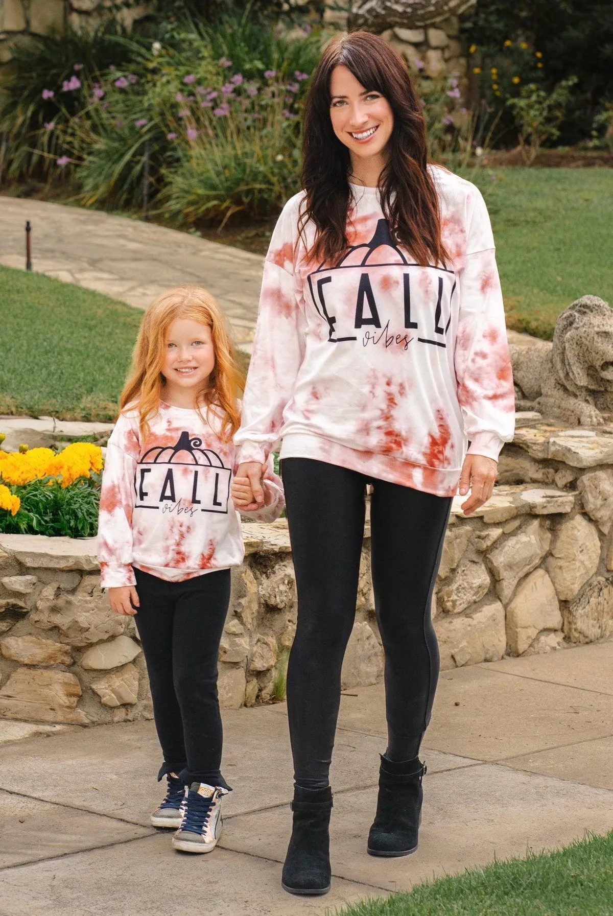 Mom & Me - "Fall Vibes" Tie Dye Top