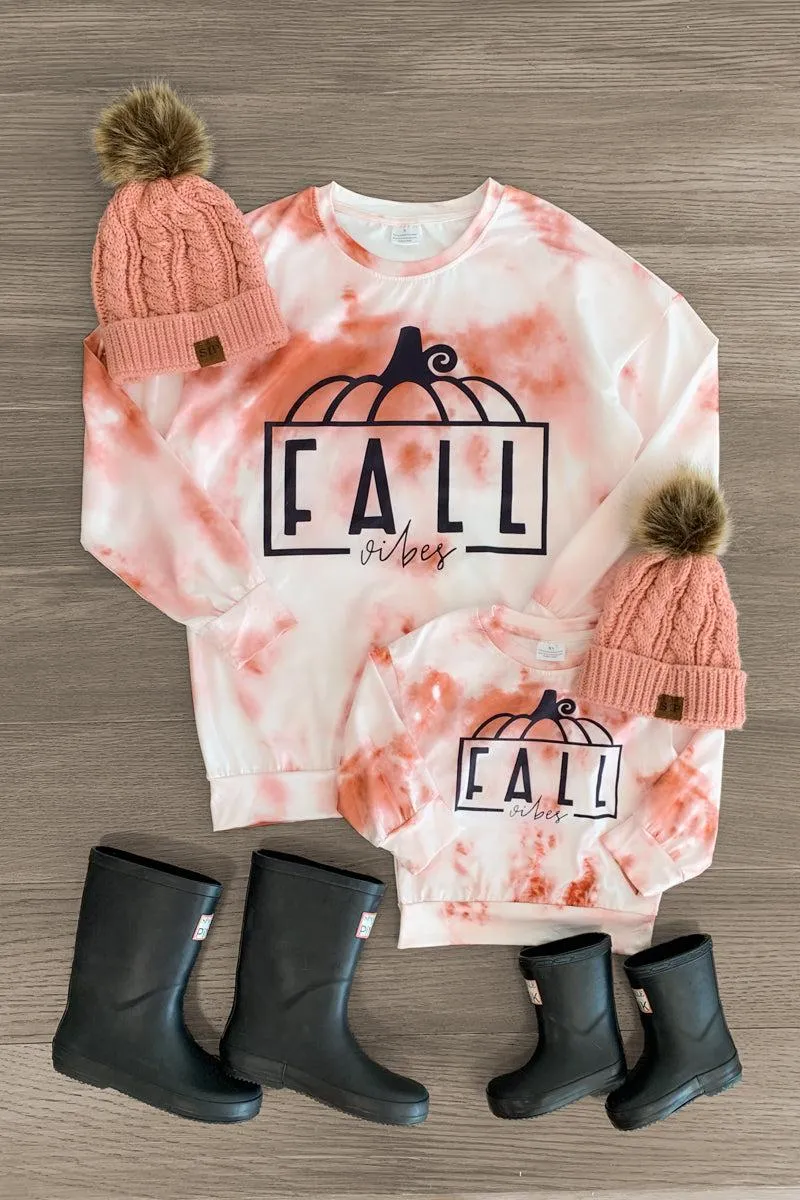 Mom & Me - "Fall Vibes" Tie Dye Top