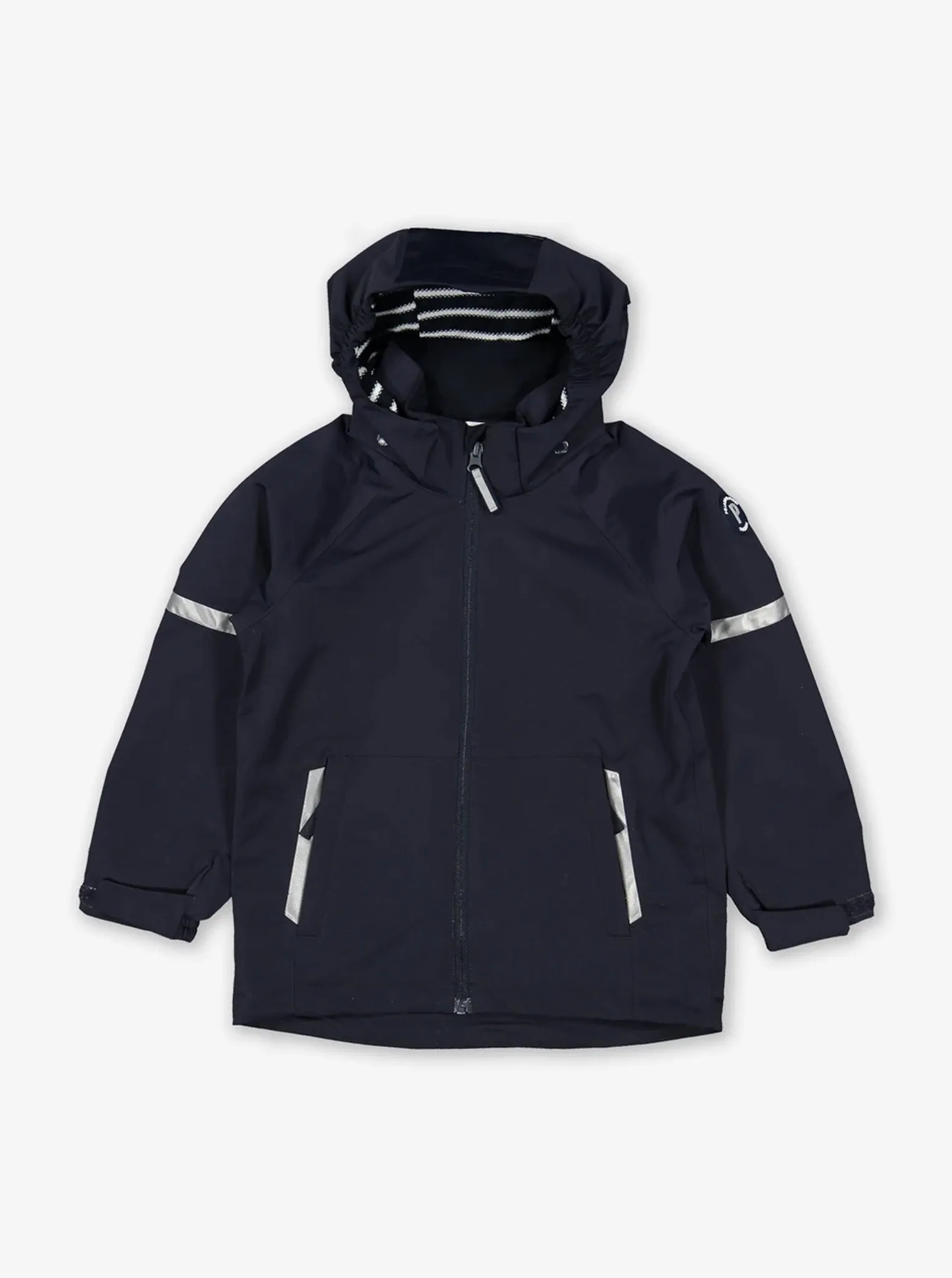 Navy Waterproof Kids School Coat