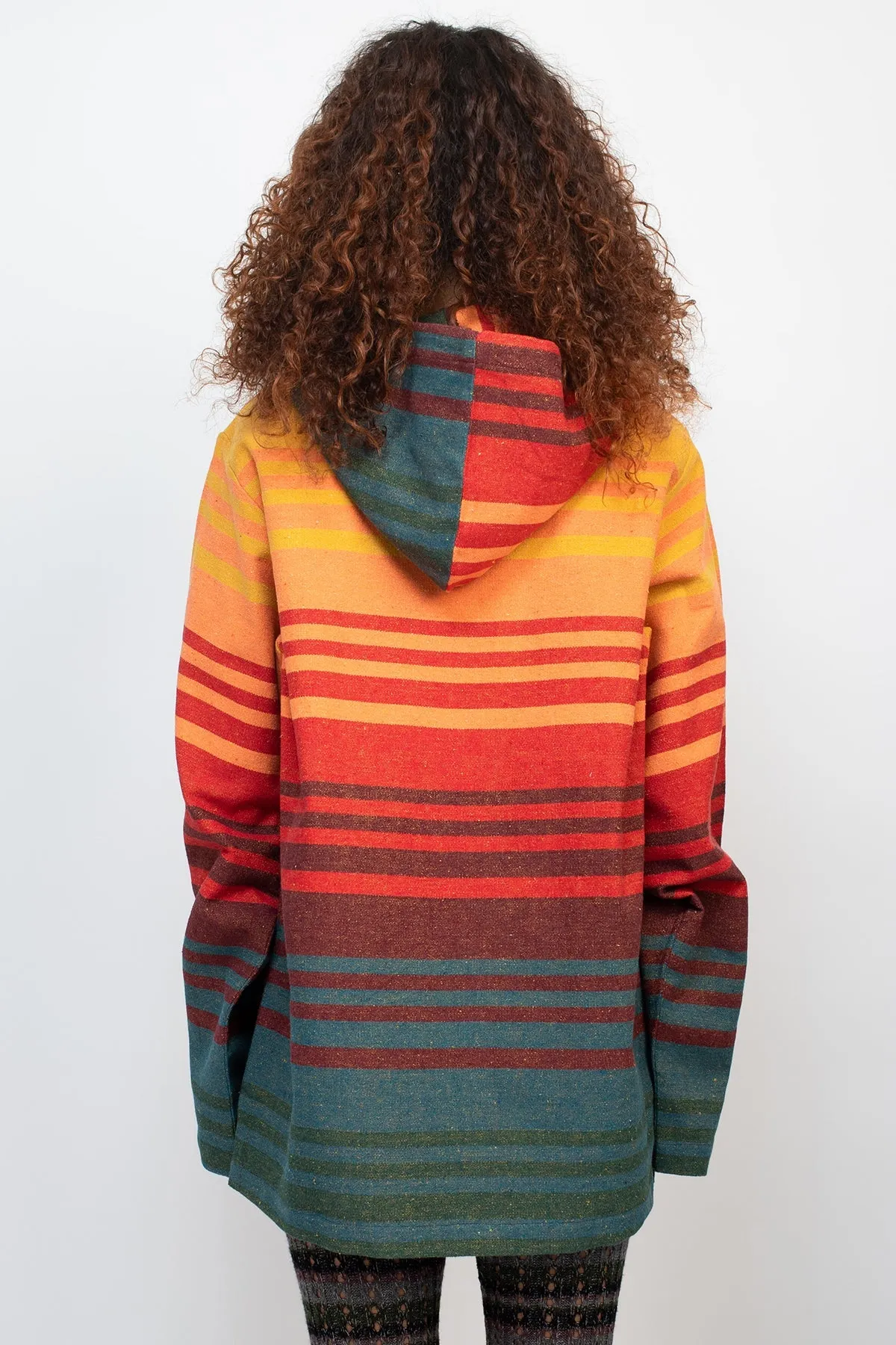 Ombre Striped Unisex Baja Hoodie