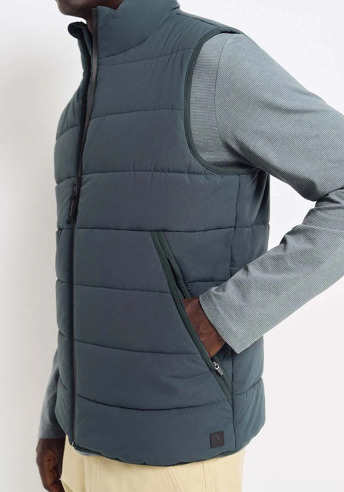 Quilted gilet - Blue