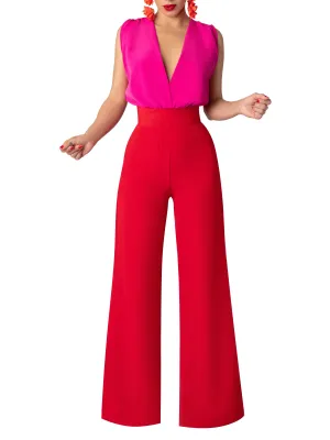 "Adore" Red High Waist Pants