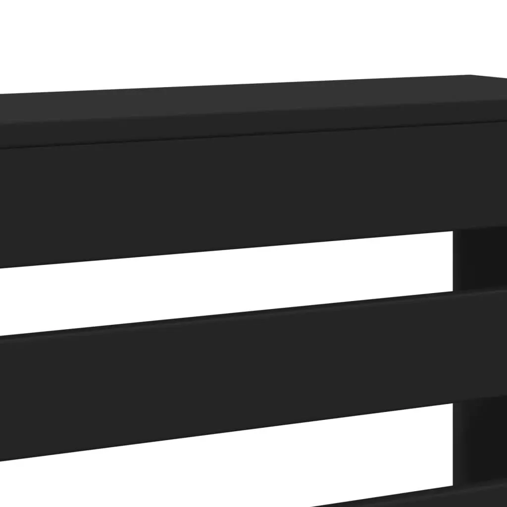 Radiator Cover Black 149x20x82 cm Engineered Wood