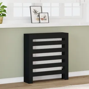 Radiator Cover Black 78x20x82 cm Engineered Wood