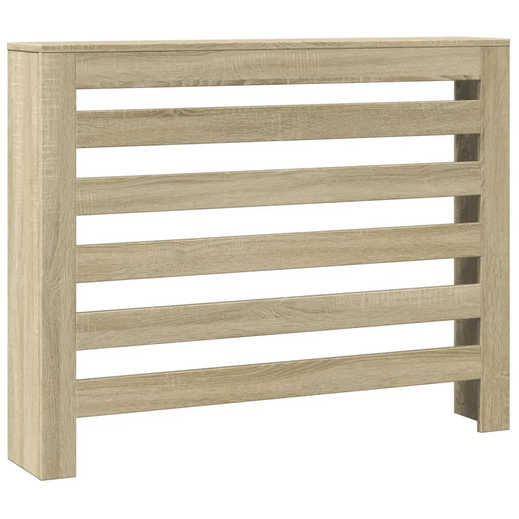 Radiator Cover Sonoma Oak 104x20x82 cm Engineered Wood