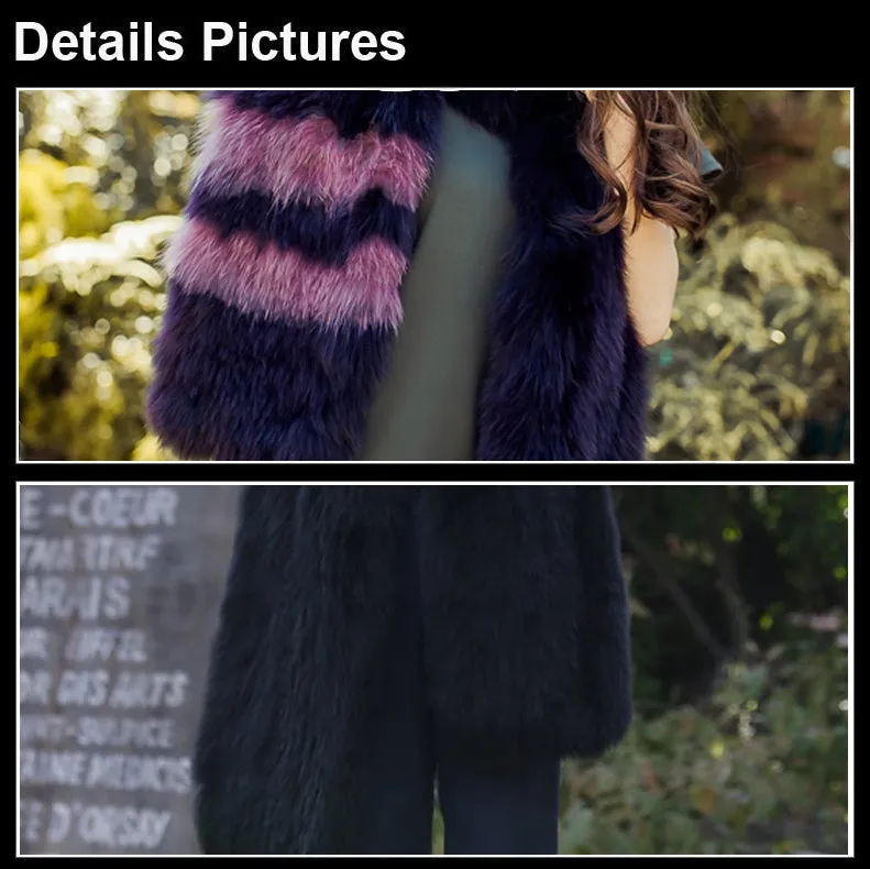 Real Fox Fur Scarf Ball Fur Wrap Cape Shawl Neck Warmer FS15503