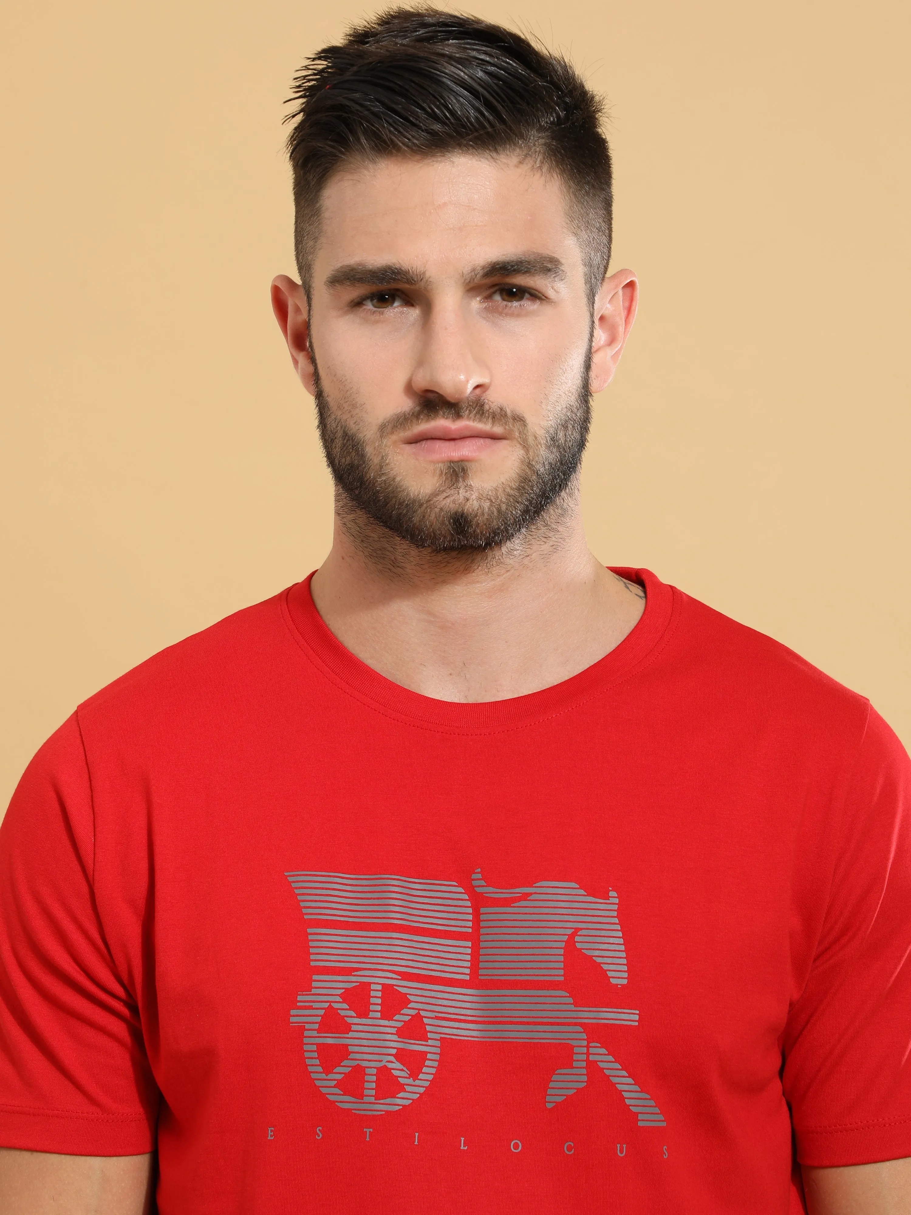 Red Horse Crewneck T-Shirt