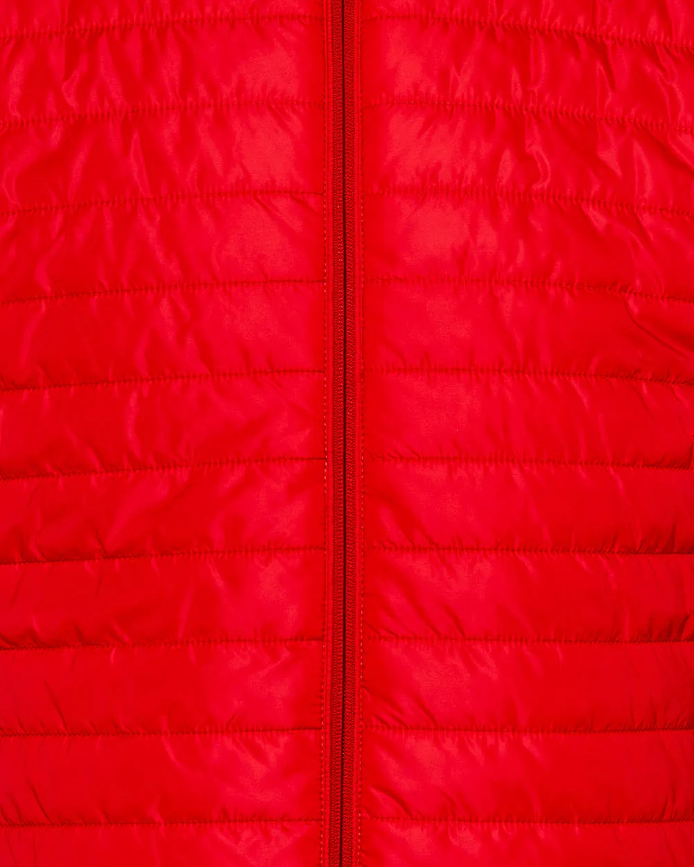 Red Quilted Nylon Vest