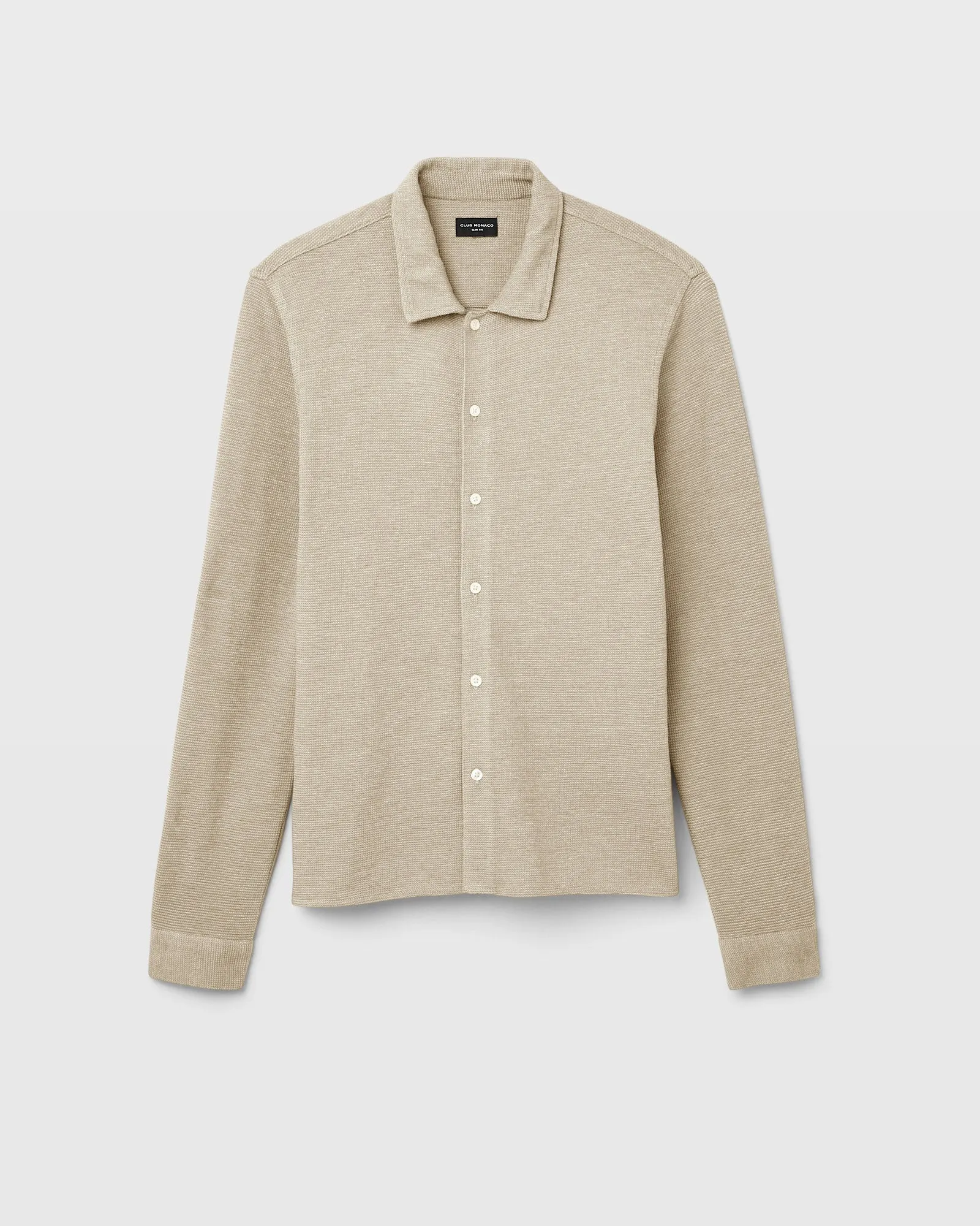 Relaxed Waffle Knit Shirt