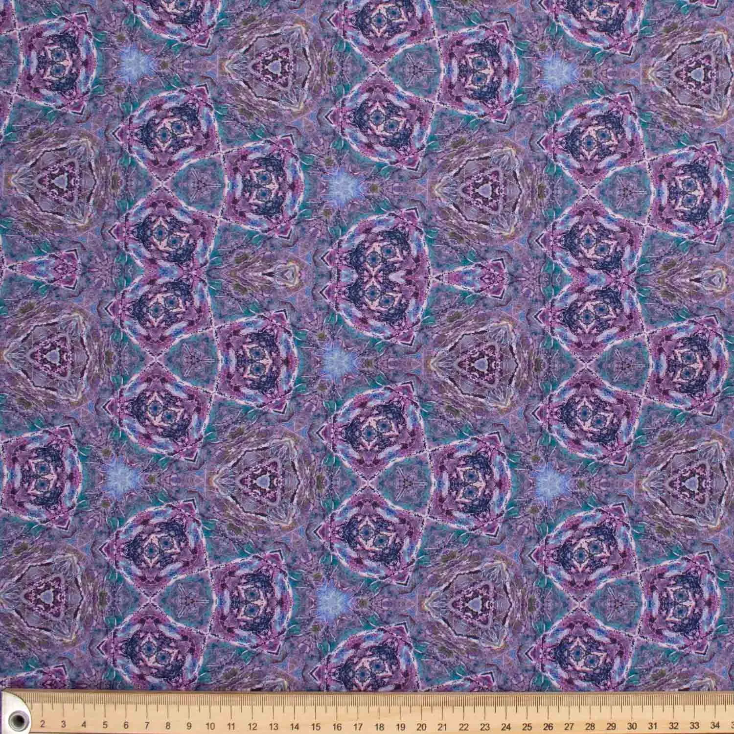 Retro Series Kaleidoscope Pink Cotton Prints