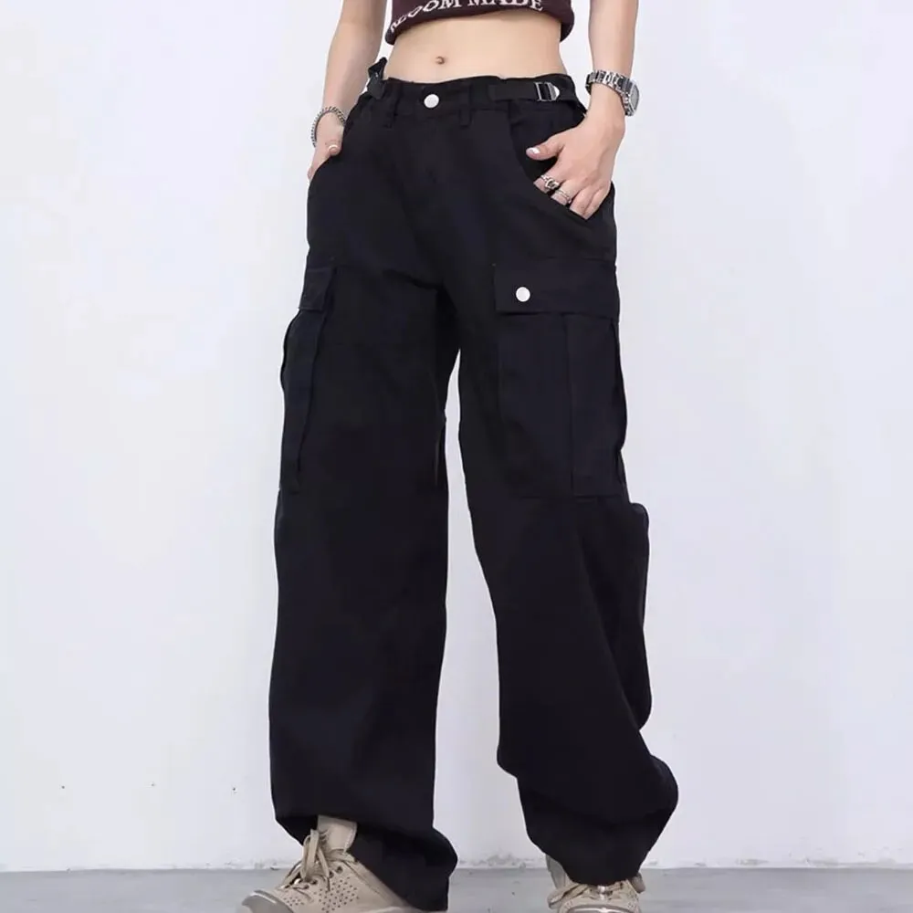 Rifka - Women's baggy cargo pants with wide pocket