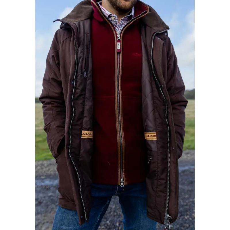 Schoffel Oakham Fleece Gilet - Claret