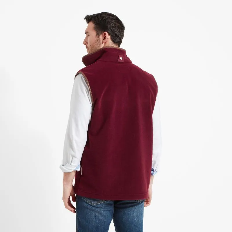 Schoffel Oakham Fleece Gilet - Claret