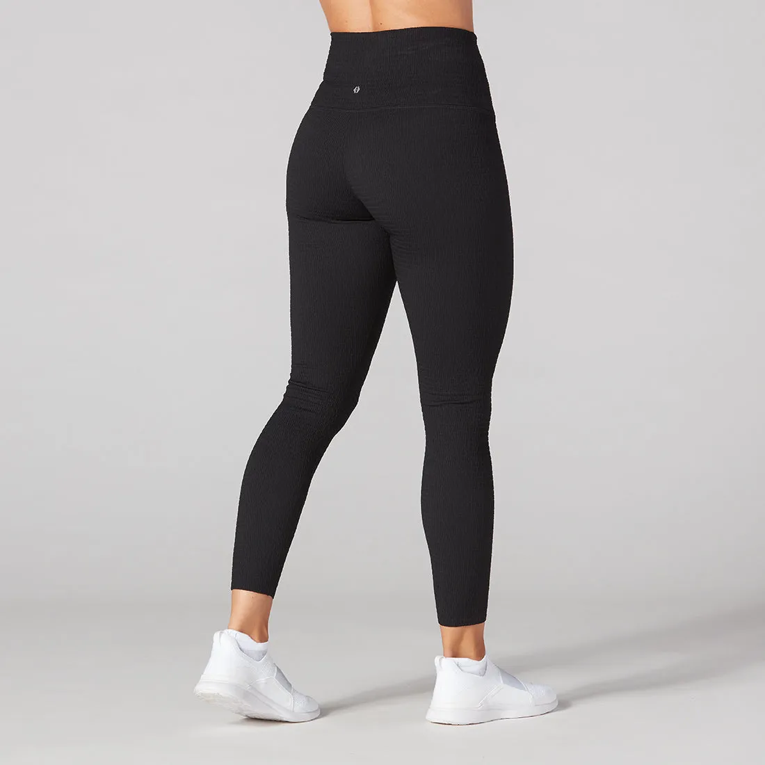 Seersucker High Waisted 7/8 Leggings *