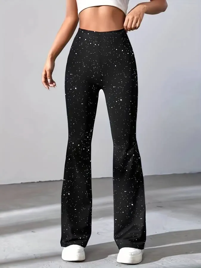 Sequin Flared Pants