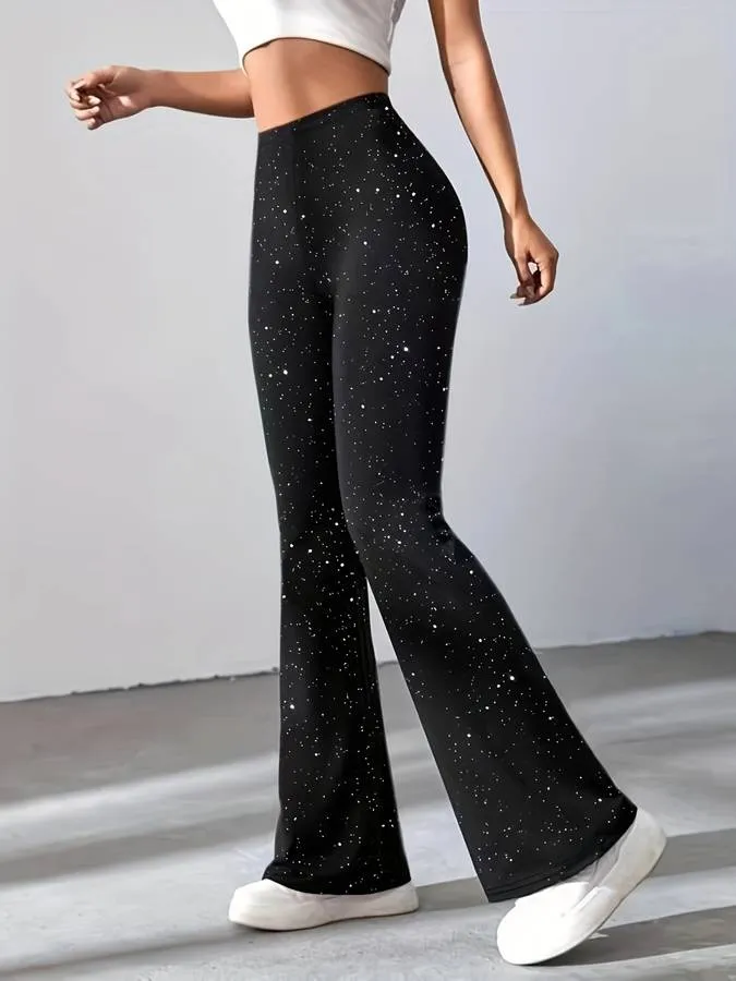 Sequin Flared Pants