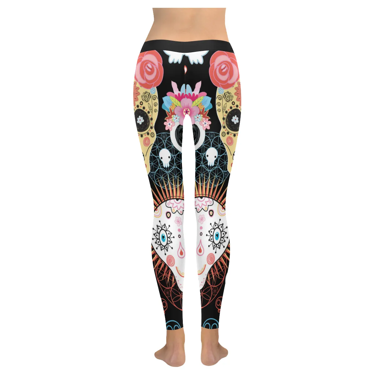 Skulls Women's Low Rise Leggings (Invisible Stitch)