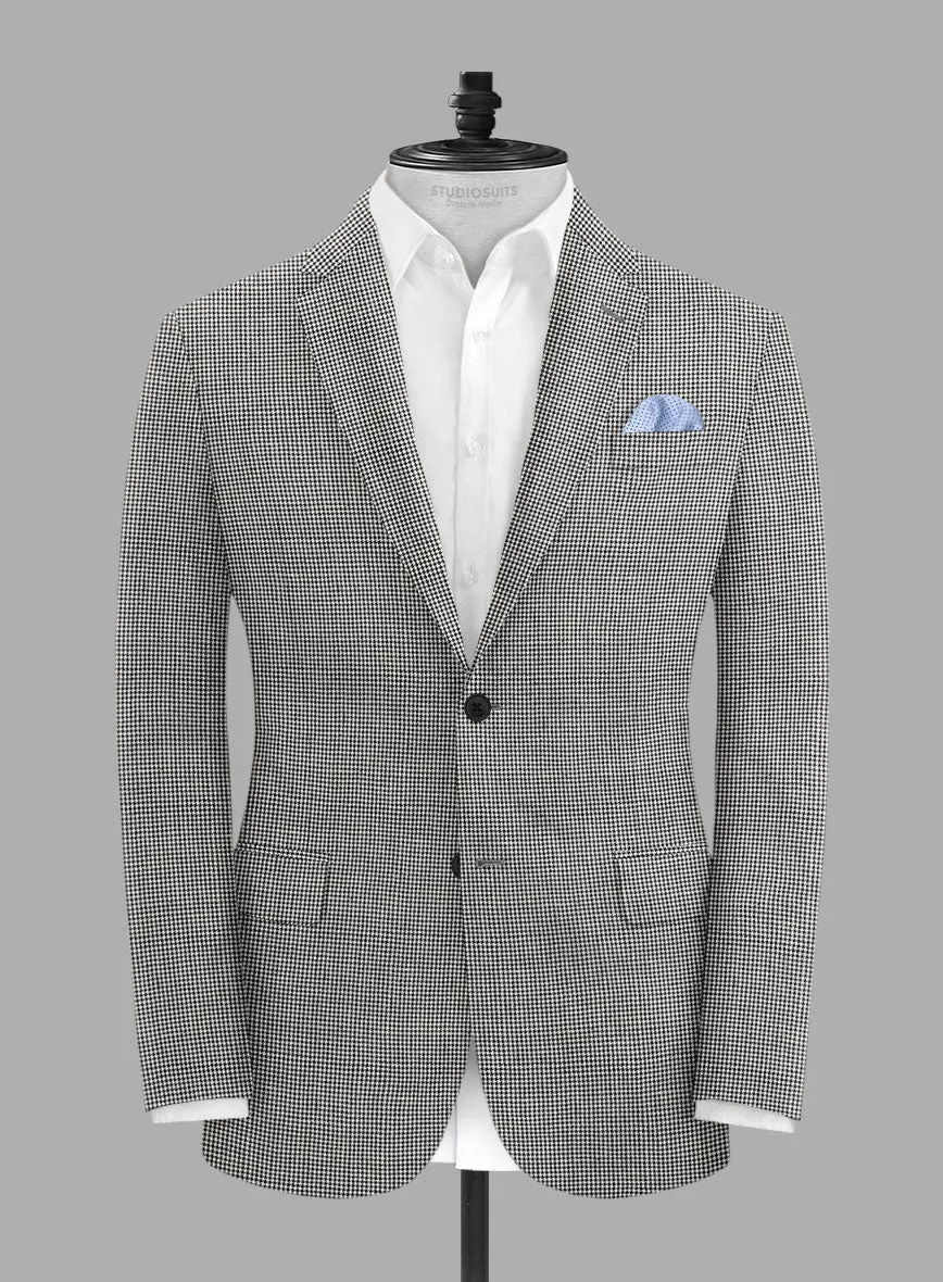 Solbiati BW Houndstooth Linen Suit