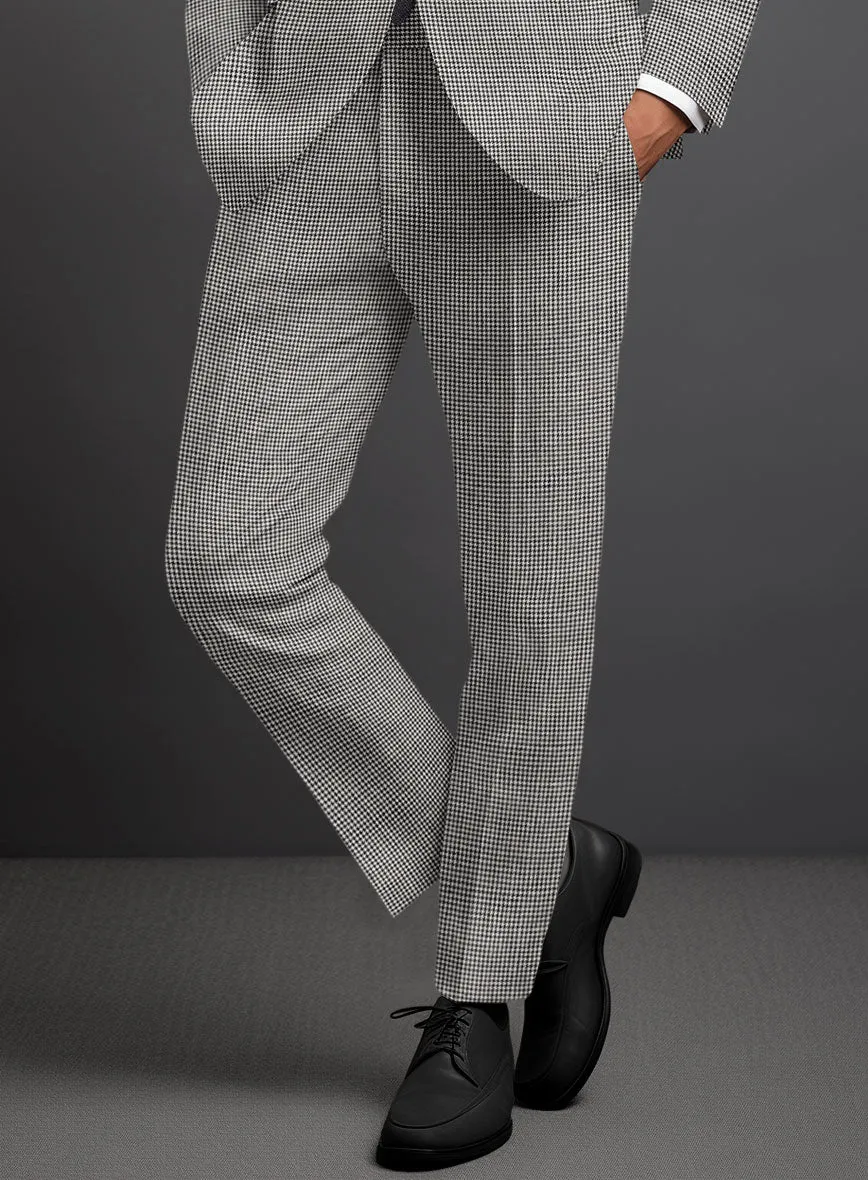 Solbiati BW Houndstooth Linen Suit