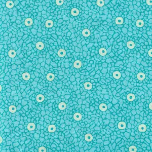 Stof Fabrics Quilters Basic Harmony Cell Spots on Blue Cotton Prints