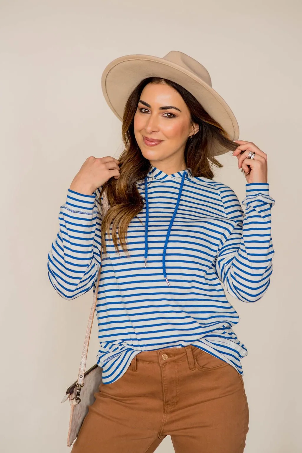 Striped Lightweight Game Day Hoodie