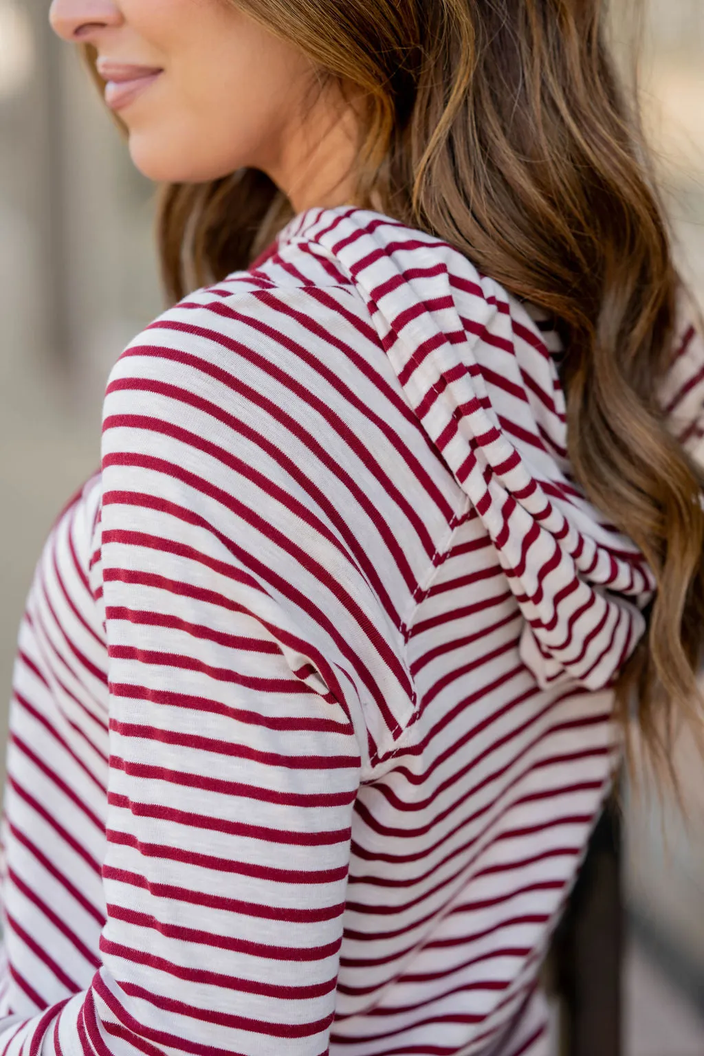 Striped Lightweight Game Day Hoodie