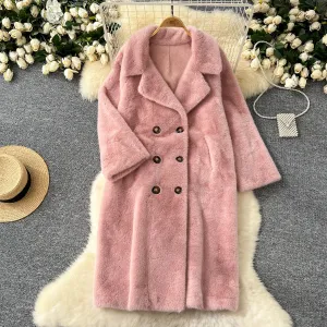 Thermal Soft Imitation Furry Coat