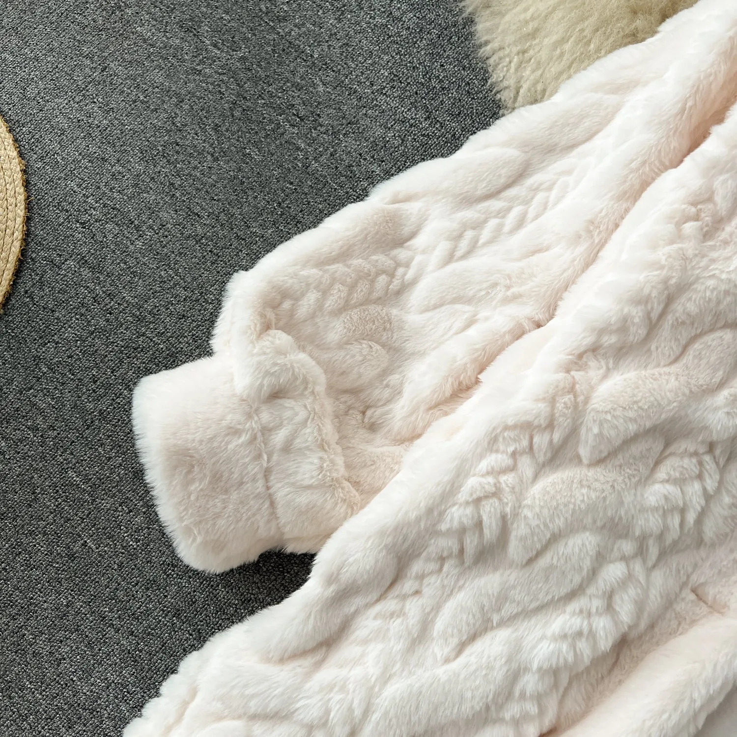 Thermal Soft Twisted Plush Coat