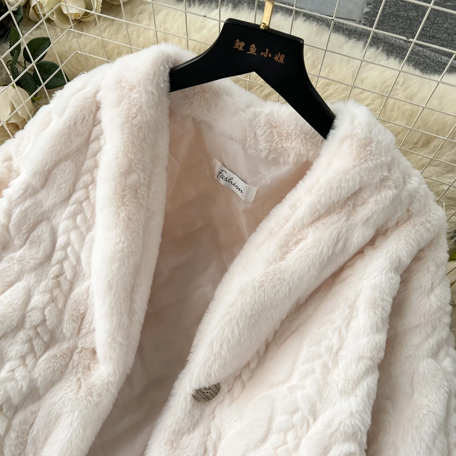 Thermal Soft Twisted Plush Coat