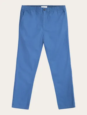 TIM tapered poplin elastic waist string pants - GOTS/Vegan - Moonlight Blue