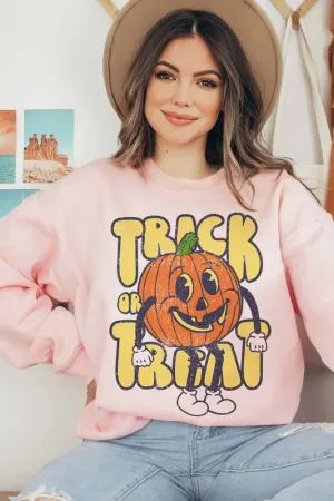 TRICK OR TREAT PUMPKIN SWEATSHIRT PLUS SIZE