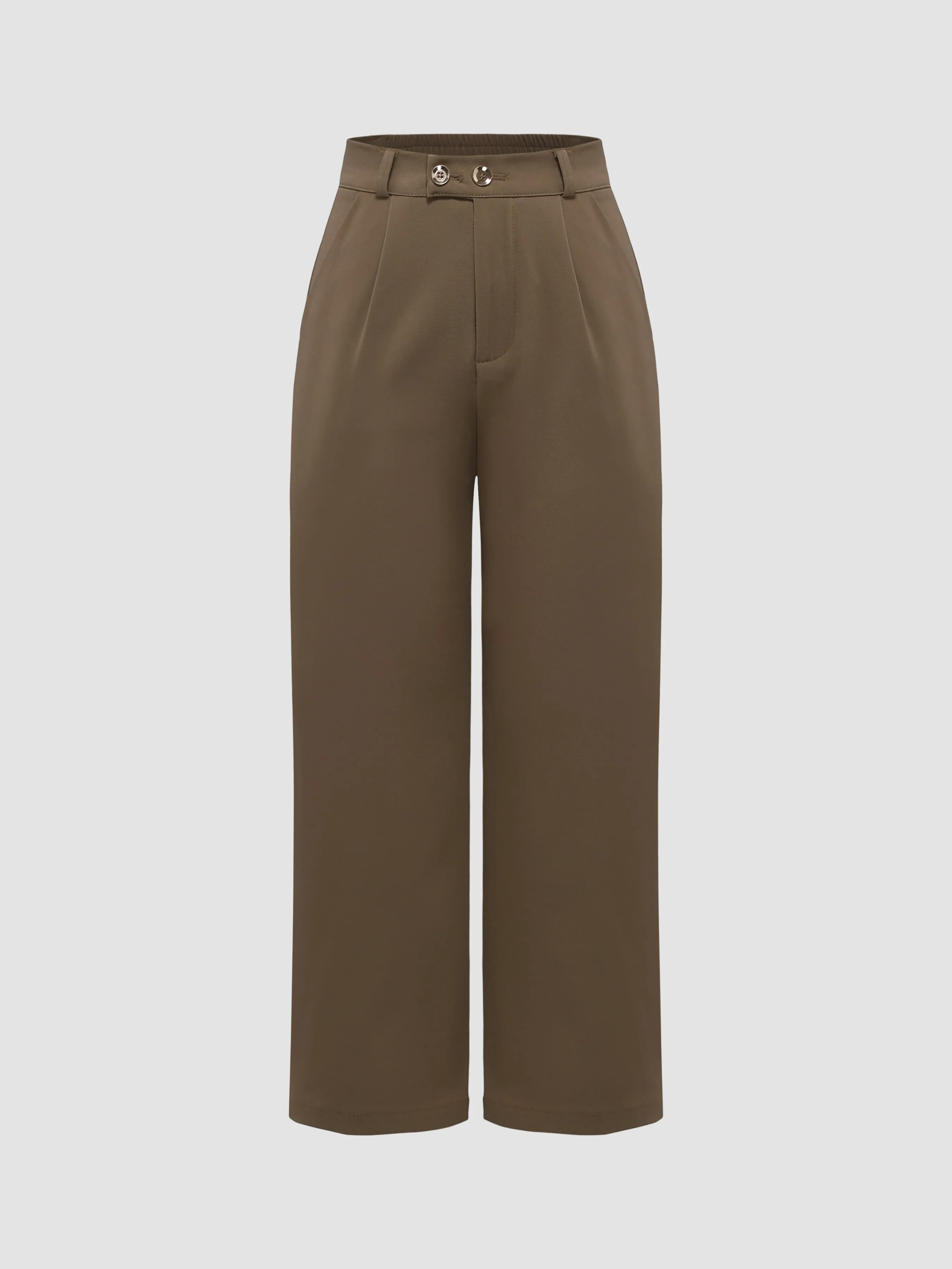 Two-Button Straight Pants