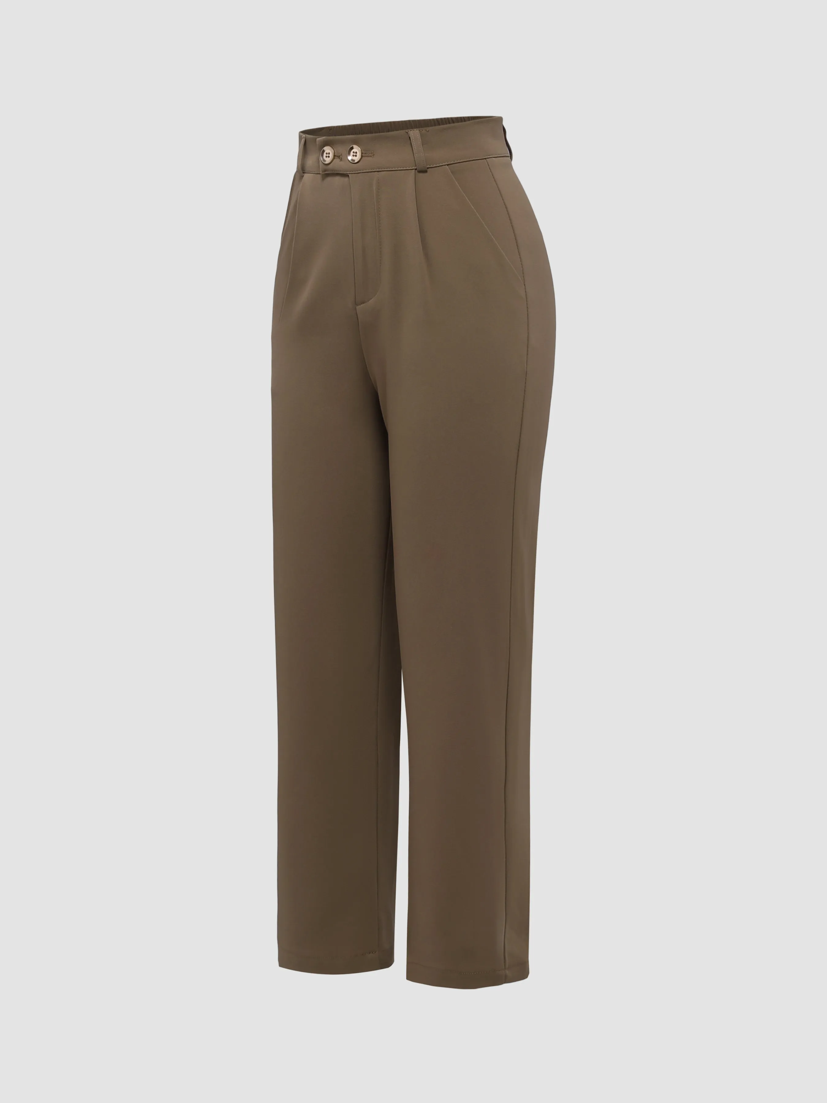 Two-Button Straight Pants