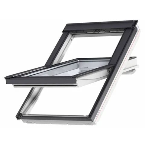 VELUX GGL MK12 2067 High Energy Efficiency Glazing White Painted Centre-Pivot Window (78 x 180 cm)