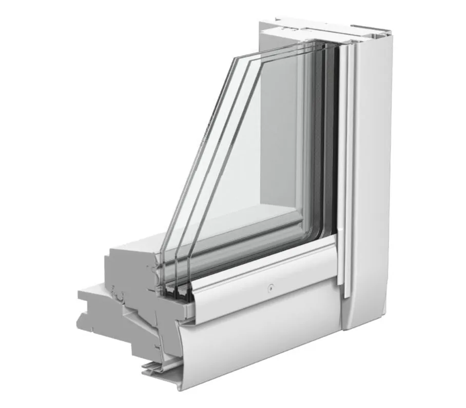 VELUX GGL PK10 2067 High Energy Efficiency Glazing White Painted Centre-Pivot Window (94 x 160 cm)