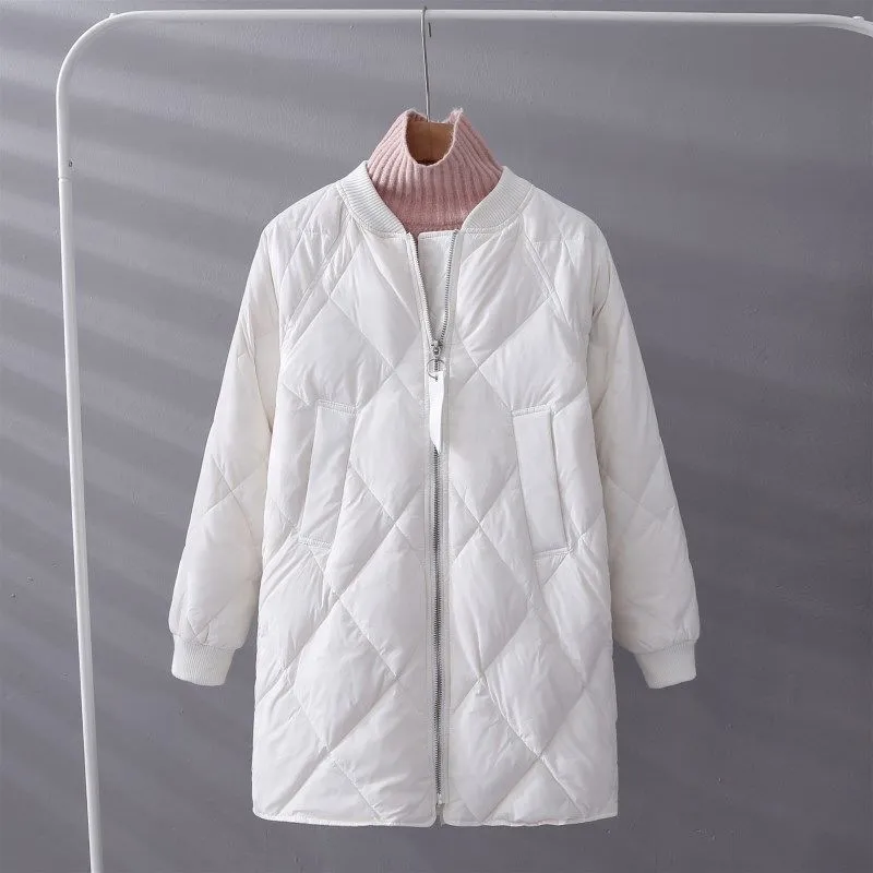 Women&#39;s Cotton Padded Coat Parkas Down Winter Jacket Long Thick Warm Coats Puffer Outerwear Jackets 2022 Spring Autumn Winter