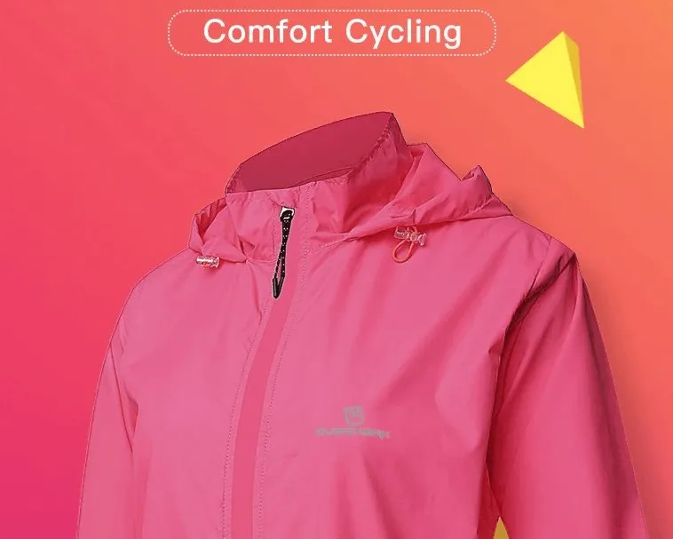 Women's Waterproof Reflective Bicycle Jackets With Long Sleeves - SF0135