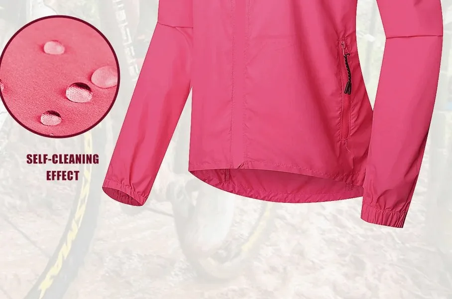 Women's Waterproof Reflective Bicycle Jackets With Long Sleeves - SF0135