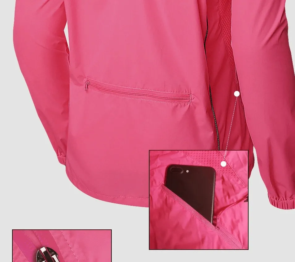 Women's Waterproof Reflective Bicycle Jackets With Long Sleeves - SF0135