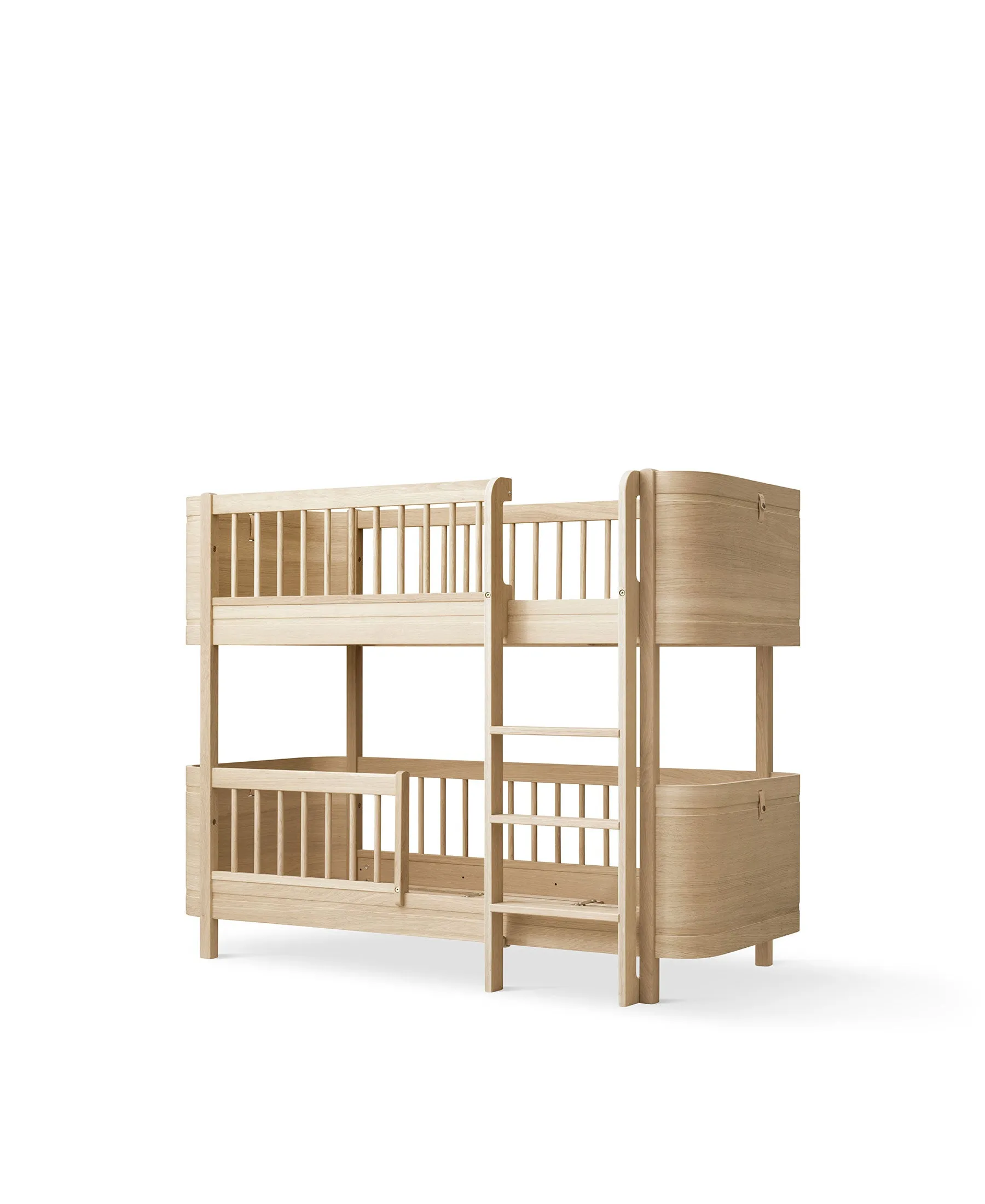 Wood Mini  low bunk bed, oak