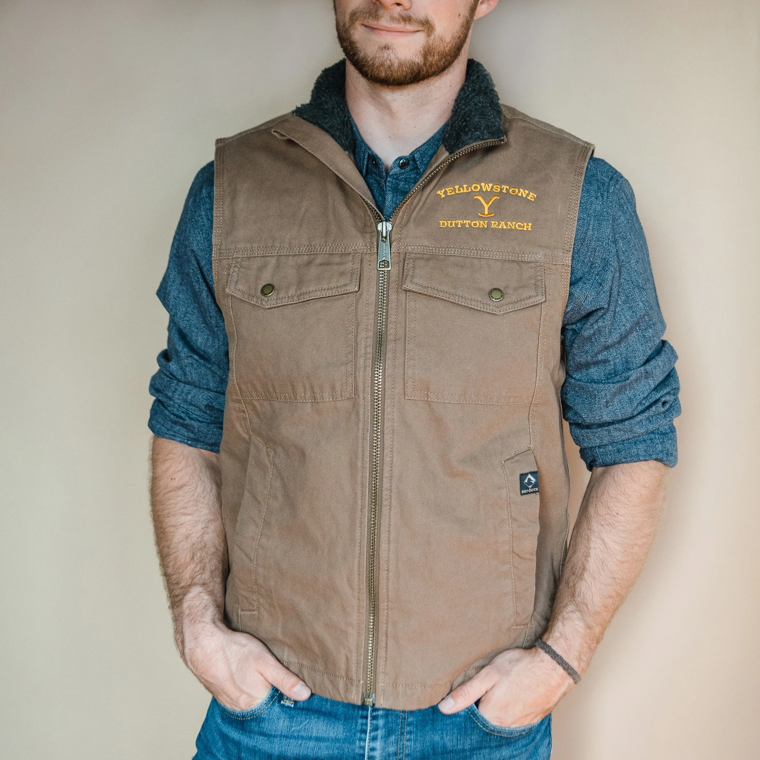 Yellowstone Dutton Ranch Logo Cloth Vest