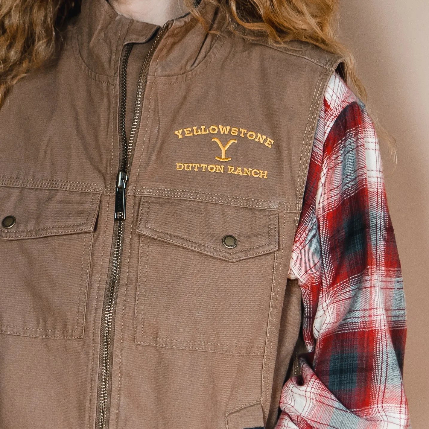 Yellowstone Dutton Ranch Logo Cloth Vest